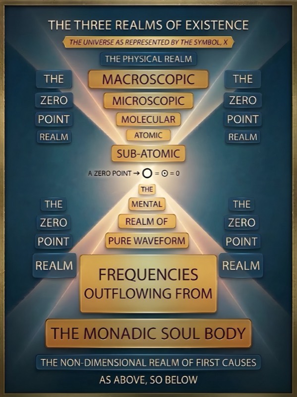 The Three Realms of Existence — The Universe as Represented by the Symbol X